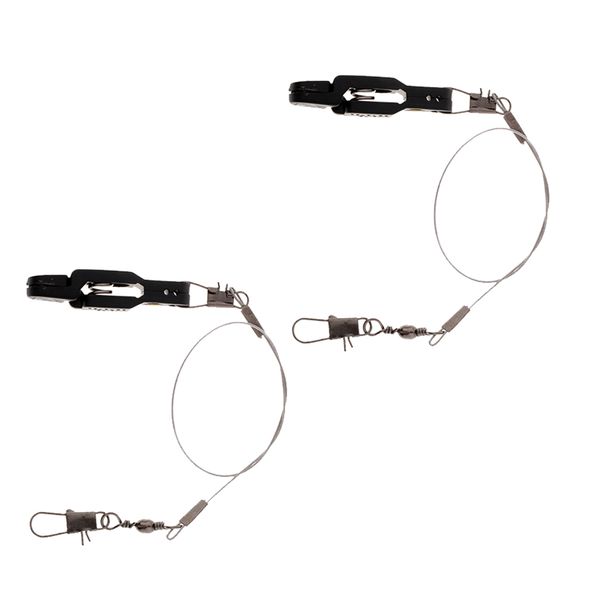 

2pcs snap release clip w/ leader snap for outrigger downrigger planer board