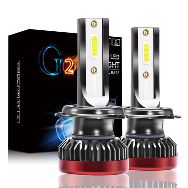 

car led headlight g2 mini bulbs kit led h1 h7 9012 h8/h9/h11 9005/hb3 9006/hb4 6000k efficient cob waterproof fog light for auto