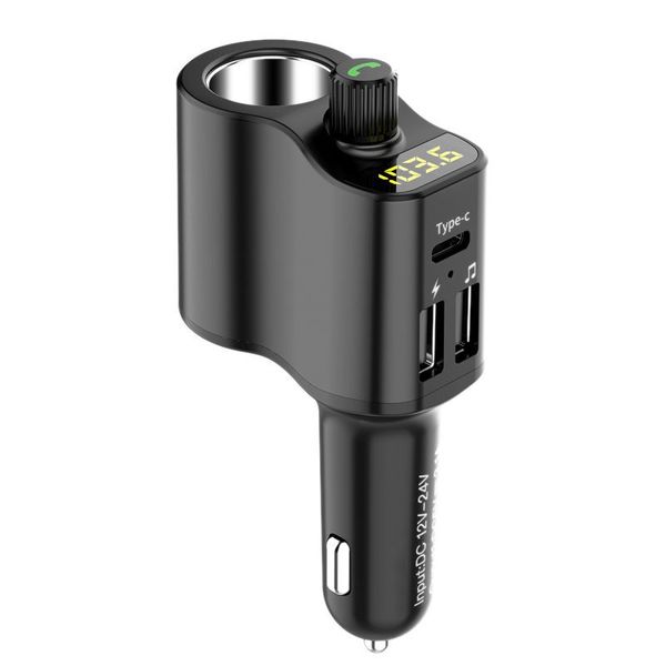 

car audio adapter bluetooth car fm transmitter cigarette lighter charger mp3 player