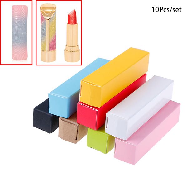 

10pc/lot 20*20*85mm lip tube packaging carton box diy lipstick tube carton tool