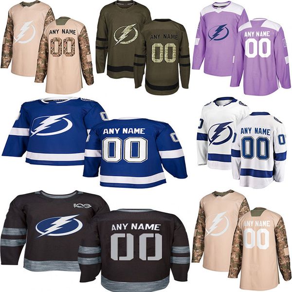

2019 new tampa bay lightning hockey jerseys multiple styles mens custom tampa bay lightning any name any number hockey jerseys, Black;red