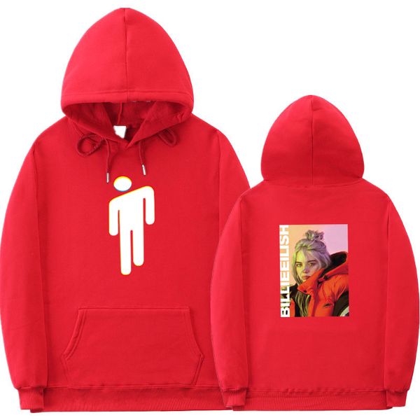 

billie eilish моды смешно толстовки толстовка 2019 новые случайные мужчины женщины улице с капюшоном свитер с длинным рукавом хип-хоп hoodie, Black