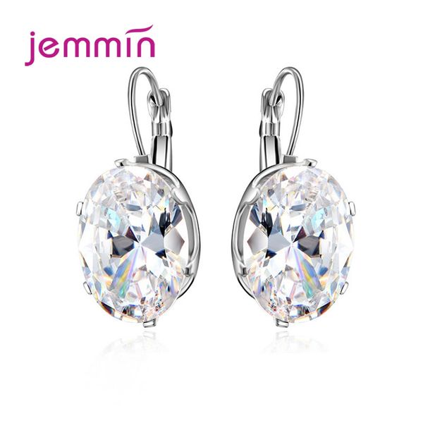 

big afrian crystal dangle drop earrings for women female 925 sterling silver ear jewelry square oval waterdrop design options, Golden;silver