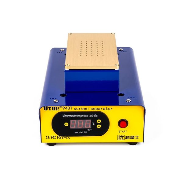 

uyue 948t new model 7-inch preheating separator increase in height lcd display built-in vacuum pump for mobile screen separation