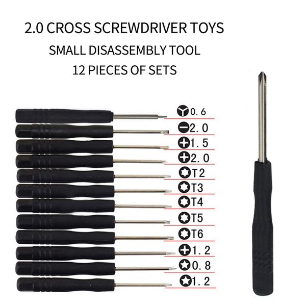 

new 12pcs precision screwdriver kit flat and torx star professional repair tools