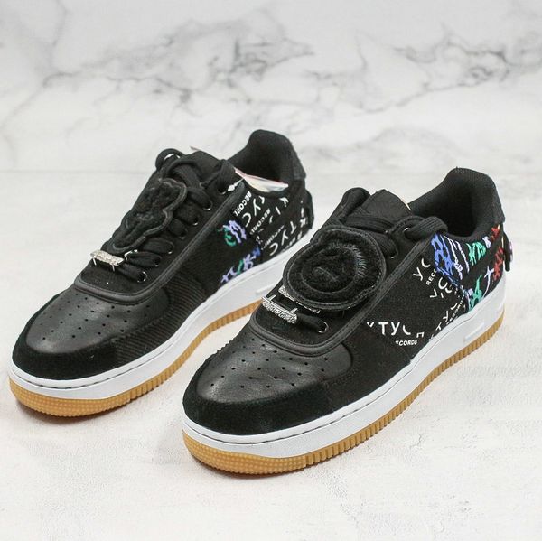 

travis скоттс х cactus jack принудительные 1s ts низкий скейтборда кроссовки для мужчин для женщин шитье zipper черный белый dunk один спорт