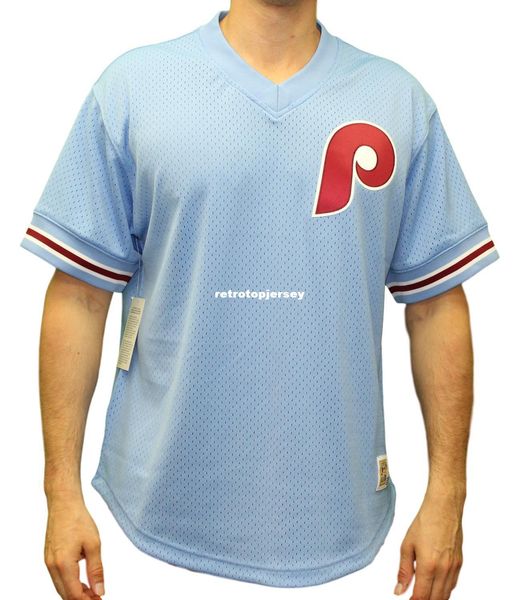 

philadelphia mitchell & ness men's "game winner" mesh jersey shirt, Black;blue