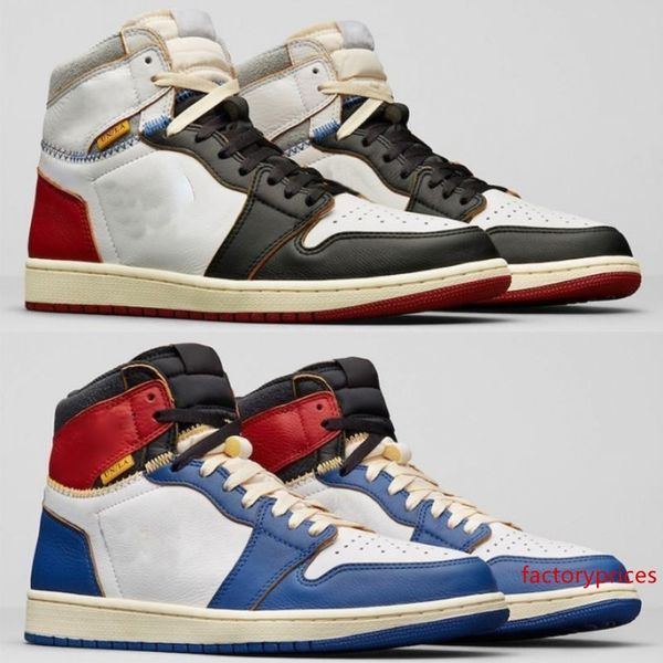 

union x 1 high og nrg basketball shoes blue red bv1300-106 bv1300-146 1s mens fashion trainers sports designer sneakers 7-12