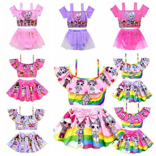 

Cartoon urpri e doll wim uit baby girl wimwear ummer ruffle bow wimming uit kid de igner beach clothing 2pc et cca11314 20 et