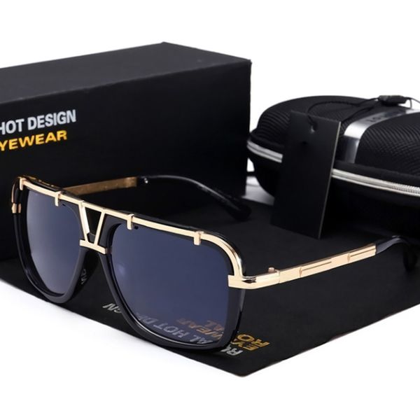 

rfolve fashion square sunglasses men brand vintage oversized sun glasses women travel anti-uv goggles shades gafas r113, White;black