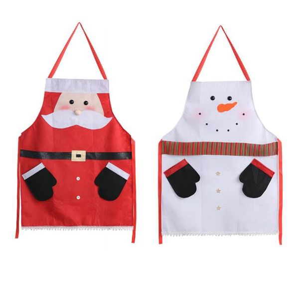 

christmas apron home creative cartoon non-woven aprons xmas decorations