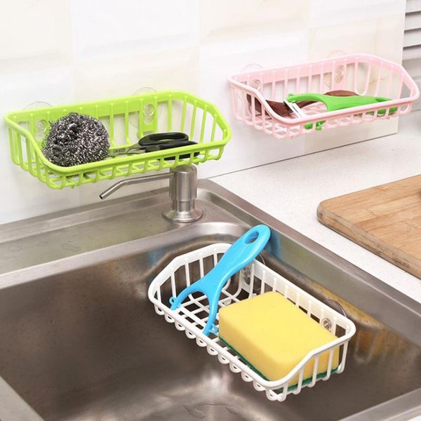 

hanging storage basket drain basket sink hanging wash cleaning storage gadgets kitchen sponge holder suction cups wh0583