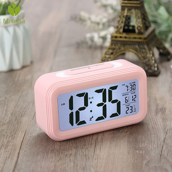 

fashion digital alarm clocks intelligent optional weekday alarm noctilucent snooze function month date led screen clocks