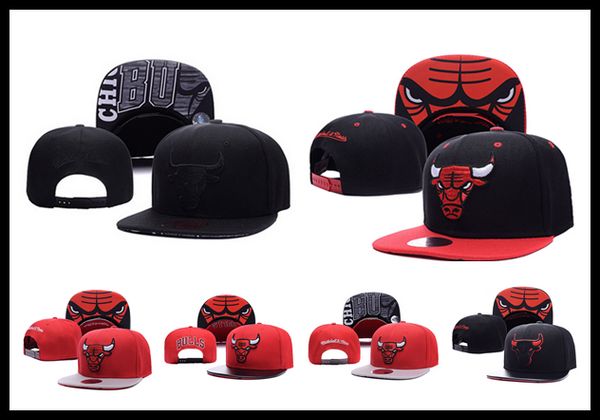 

Бесплатная Доставка Баскетбольные Шапки Дизайнерские Шляпы Snapback Красный Черный