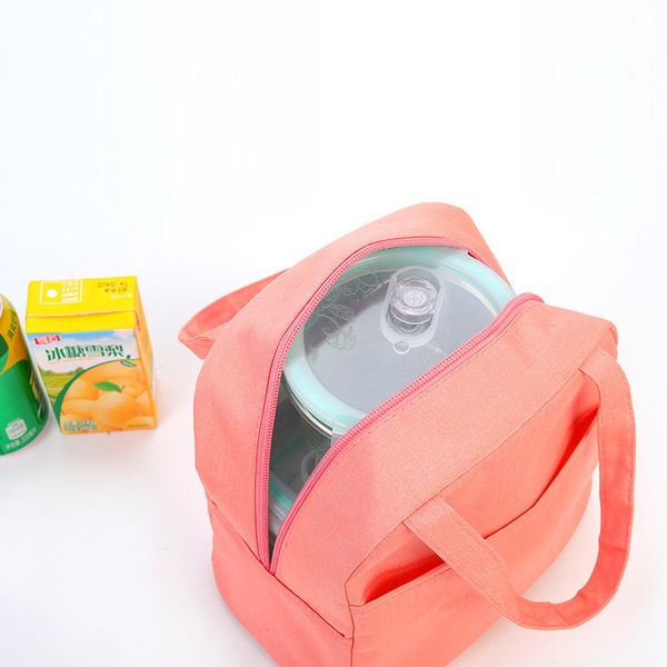 

korean-style thick freshness insulated bag oxford cloth outdoor waterproof picnic bento box bag aluminum foil refrigeration ice