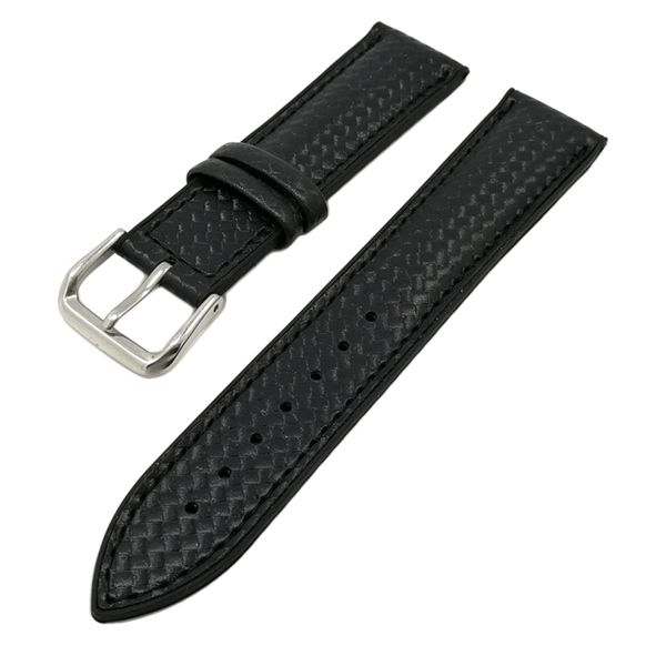 

men textured silicon rubber watch band replacement strap waterproof 20mm, Black;brown