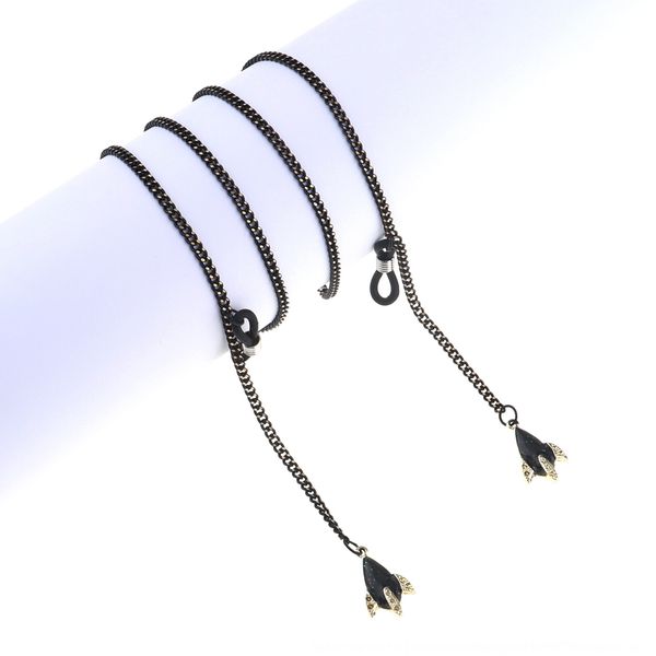 

sun rope hanging neck simple black plane pendant chain sunglasses matching glasses chain, Blue