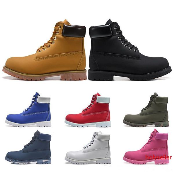 

luxury designer boots men triple black platform military motocycle boot blue chestnut mens trainer womens sneakers drop shipping
