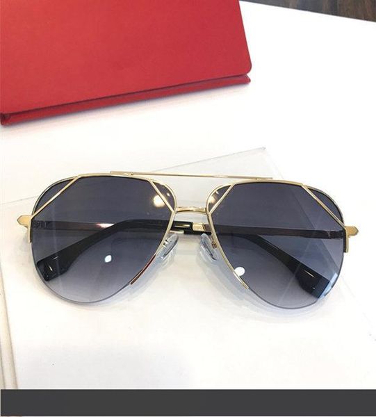 

160с роскошные дизайнерские солнцезащитные очки горячие продаем мода кадр очки пилот стиль личности высокое качество уф-защиты с новой короб, White;black