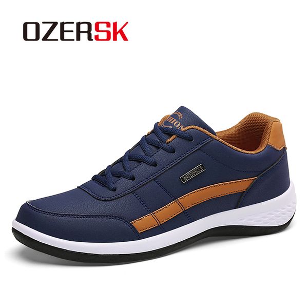 

ozersk new arrivals men fashion causal shoes spring autumn leisure sneakers male breathable shoes size 38~45, Black