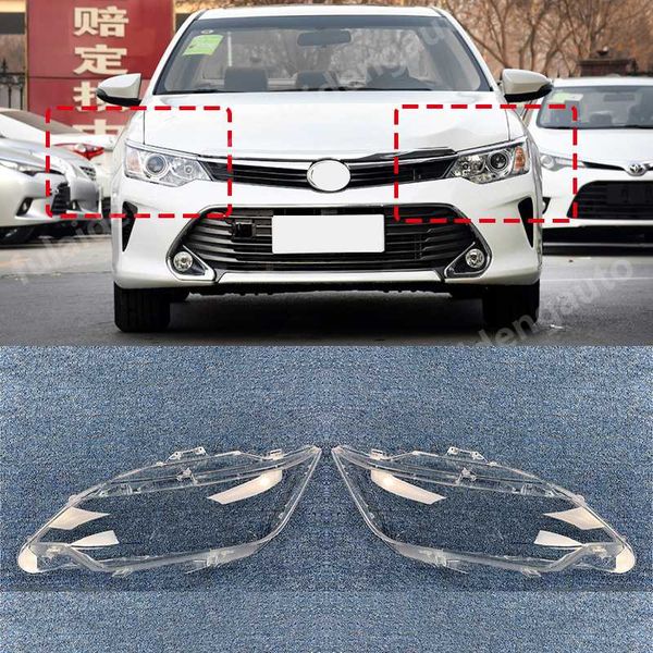 

car headlight headlamp clear lens lenses lamp cover for camry 2015-2017 lamp shell masks car accessories