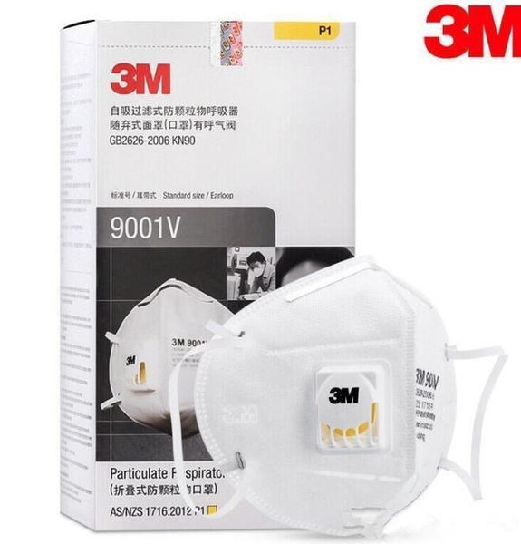 

3m 9001v mask with respirator mask anti dust protective dustproof pm2.5 face masks mascherine ffp2 reusable earloop kn95 mask