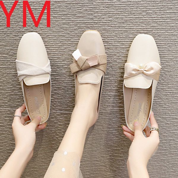 

summer women's shoes leather moccasins women loafers knot closed-toe flats sandals slippers casual shoes woman slingback, Black