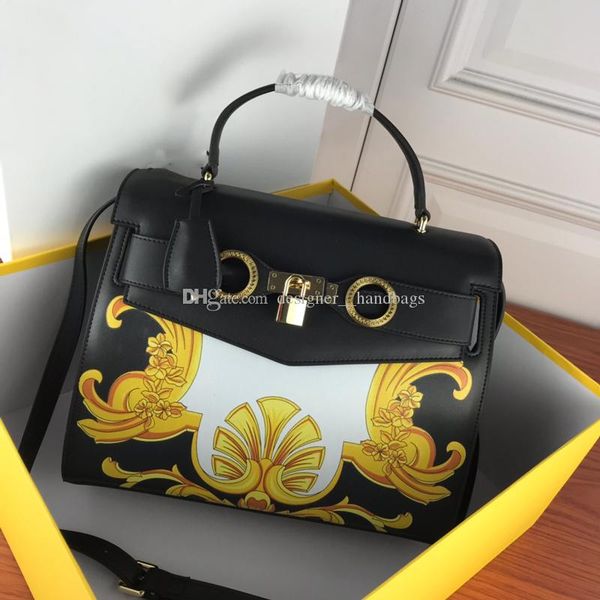 

designer brand handbags plain flowers lock chains lady crossbody single shoulder bags genuine leather pillow bag