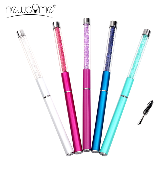 

nowcome 5pcs eyelash crystal handle brush cosmetic brushes set makeup brushes mascara wands applicator spoolers eye lashes