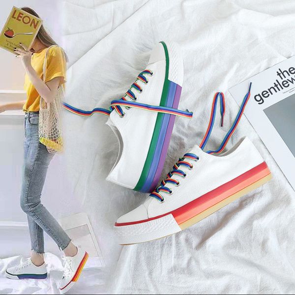 

mandarin duck network hong skittles canvas shoes women's versatile casual students low shoes korean-style street white shoes