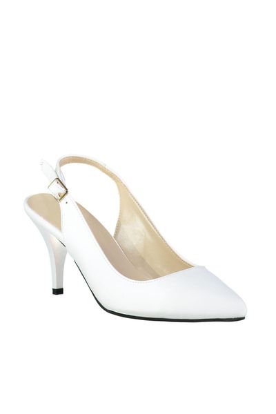 

trendyol white women 's high-heeled shoes takaw20to0032, Black