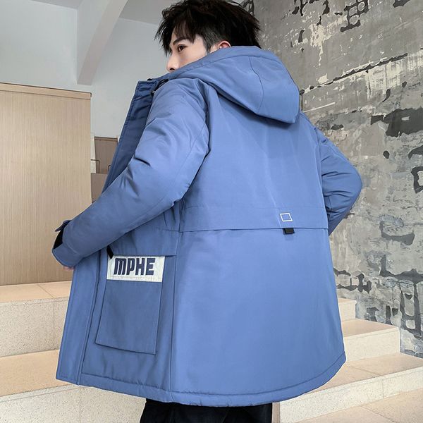 

хлопок-проложенный одежда мужчины зимнее пальто новый стиль толстые мужская одежда хлопка-проложенный зимы куртки вниз куртка одежда m, Black