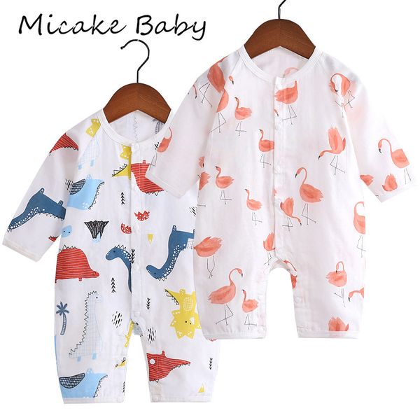 

spring and summer children's printing thin section cotton romper infant long sleeve jumpsuit new born baby bodysuits clothes, Blue