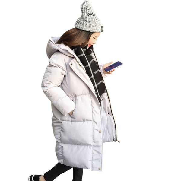 

boyfriend jacket for women long hoodies cotton padded winter jacket women chaqueta mujer warm parkas mujer tide coat c5557, Black