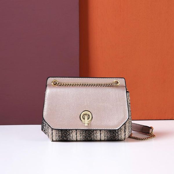 

металлические цепи мешок плеча женщин кожа golder аксессуары женская обложка envolope сумка 2020 летний новый дизайн