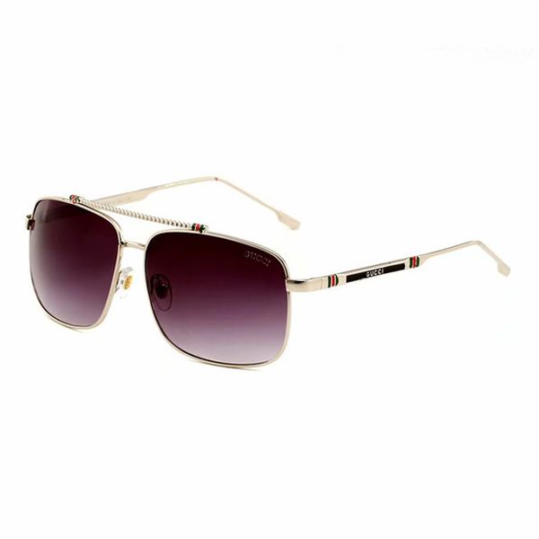 

1035the latest selling popular fashion men design sunglasses 0937 square plate metal, Black