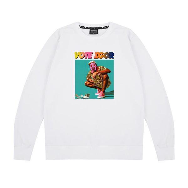 

tyler the creator rap music golf wang skate harajuku sweatshirts hoodies men women combed cotton, Black