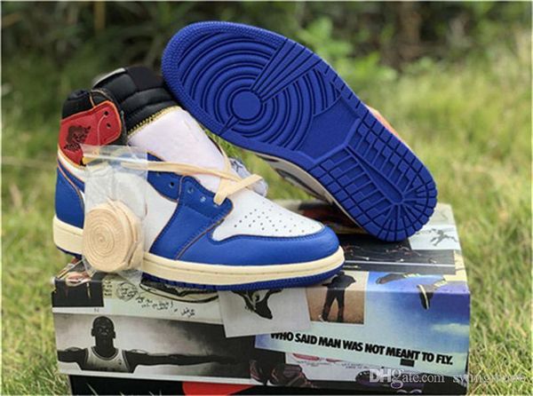 

union x 1 high og nrg los angeles black toe la varsity red white 1s basketball shoes authentic retro mens sneakers bv1300-106 with box