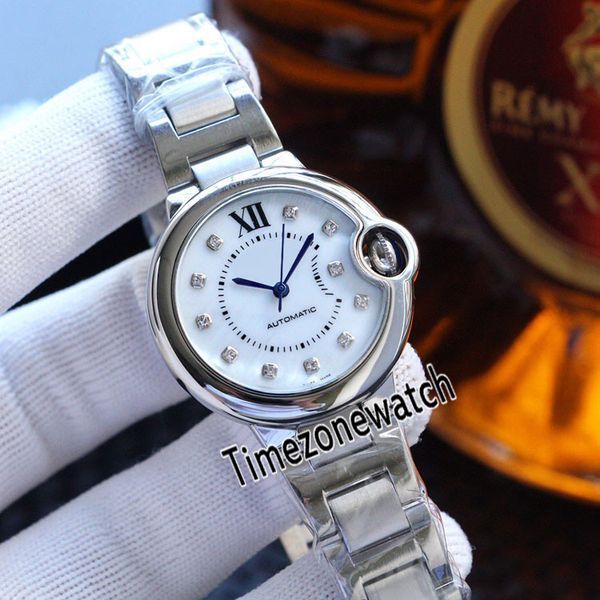 

twf we902074 steel case sivler texture diamond dial markes japan nh05 automatic womens watch stainless steel bracelet timezonewatch e112c3, Slivery;brown