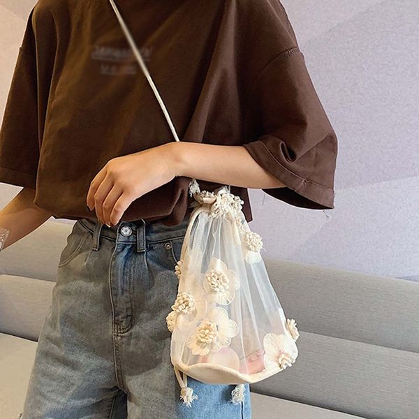 

women bundle mouth messenger bag transparent bag exquisite girls casual original handbag elegant ladies fashion shoulder #w