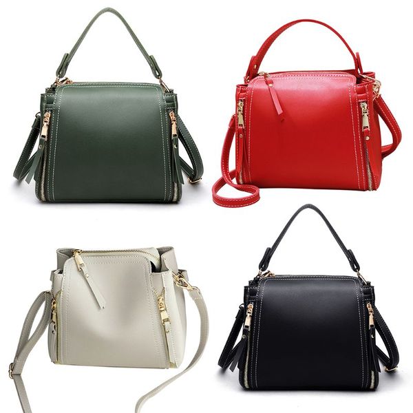 

thinkthendo ladies women messenger crossbody satchel leather bucket small shoulder bag tote purse handbag