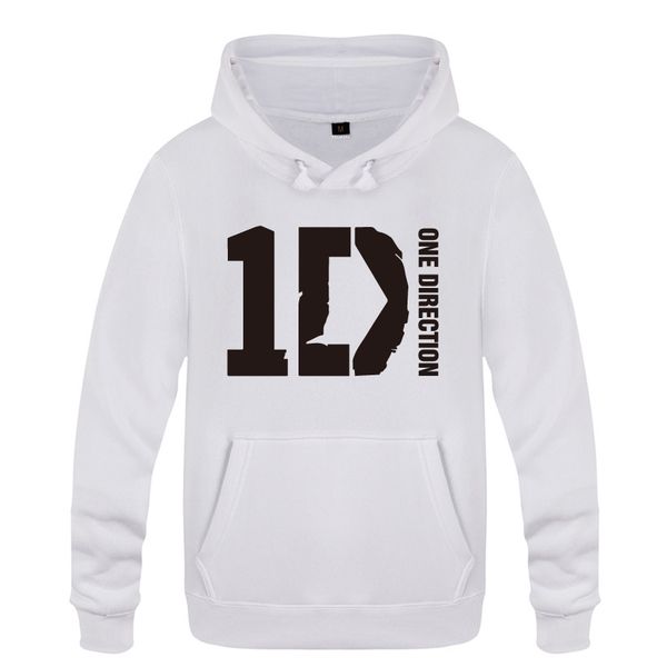 

one direction 1d rock band sweatshirts men 2018 mens hooded fleece pullover hoodies, Black