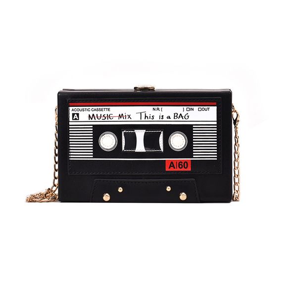 

new creative personality tape box small square bag european and american hit color shoulder chain messenger bag