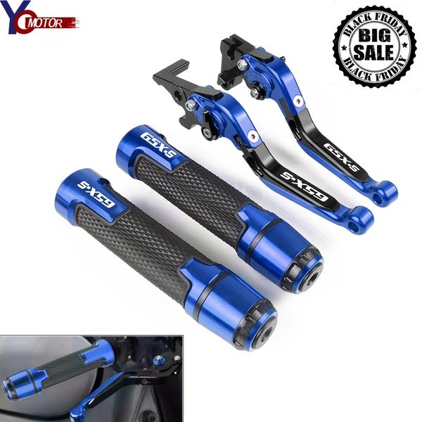 

for gsxs gsx-s1000 gsxs1000f/abs 2015 2016 2017-2019 2018 motorcycle cnc brake clutch lever and handle bar grips handbar