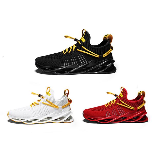 

горячие продажи мужчины дышащий повседневная обувь черный белый красный мода мужская тренер мужчины спортивные спортивные кроссовки размер 4