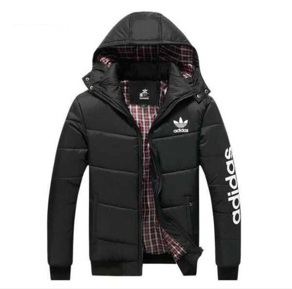 

fashion brand down parkas for men jackets with letters warm mens jackets fashion hooded down coat jackets clothing 4 colors high quality, Black