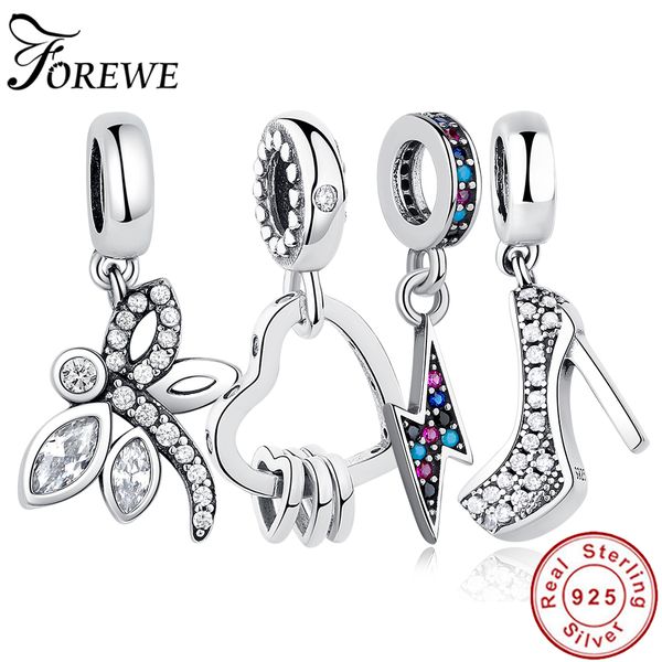 

fit original charm bracelet 925 sterling silver bead high heels hamsa hand heart crystal charms bead diy jewelry making
