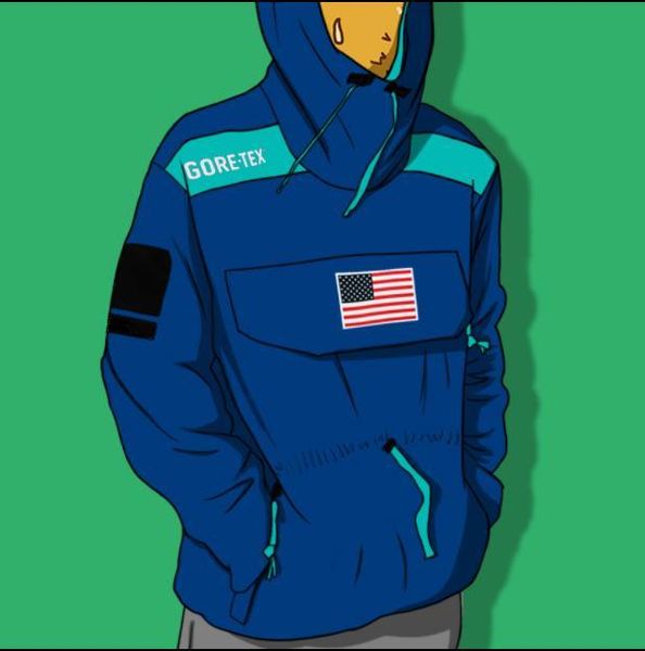 

экспедиция пуловер куртка мужчины женщины пальто мода флаг верхняя одежда водонепроницаемый высокое качество куртка high street куртка s~xl, Black;brown