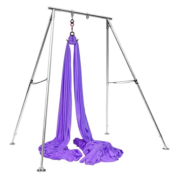 

aerial yoga hammock home and outdoor stand aerial frame with 8.2m fabric