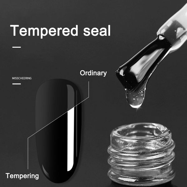 

nair art oat seal glue uv led oat coat seal tempered glass nail glossy cnt 66, Red;pink